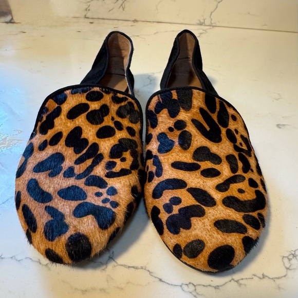 Franco Sarto Leopard Print Women's Loafers - Picture 3 of 5